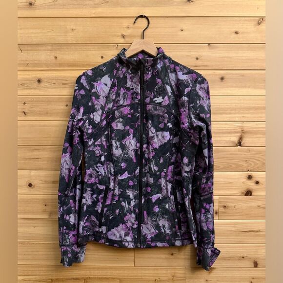 Lululemon Athletica Size 12 Luxtreme Define Jacket Floral Shift W4AYTS - Picture 1 of 15